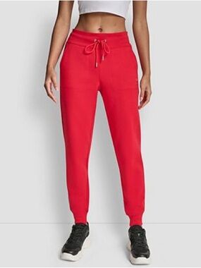 DKNY pink Drawstring Track Joggers